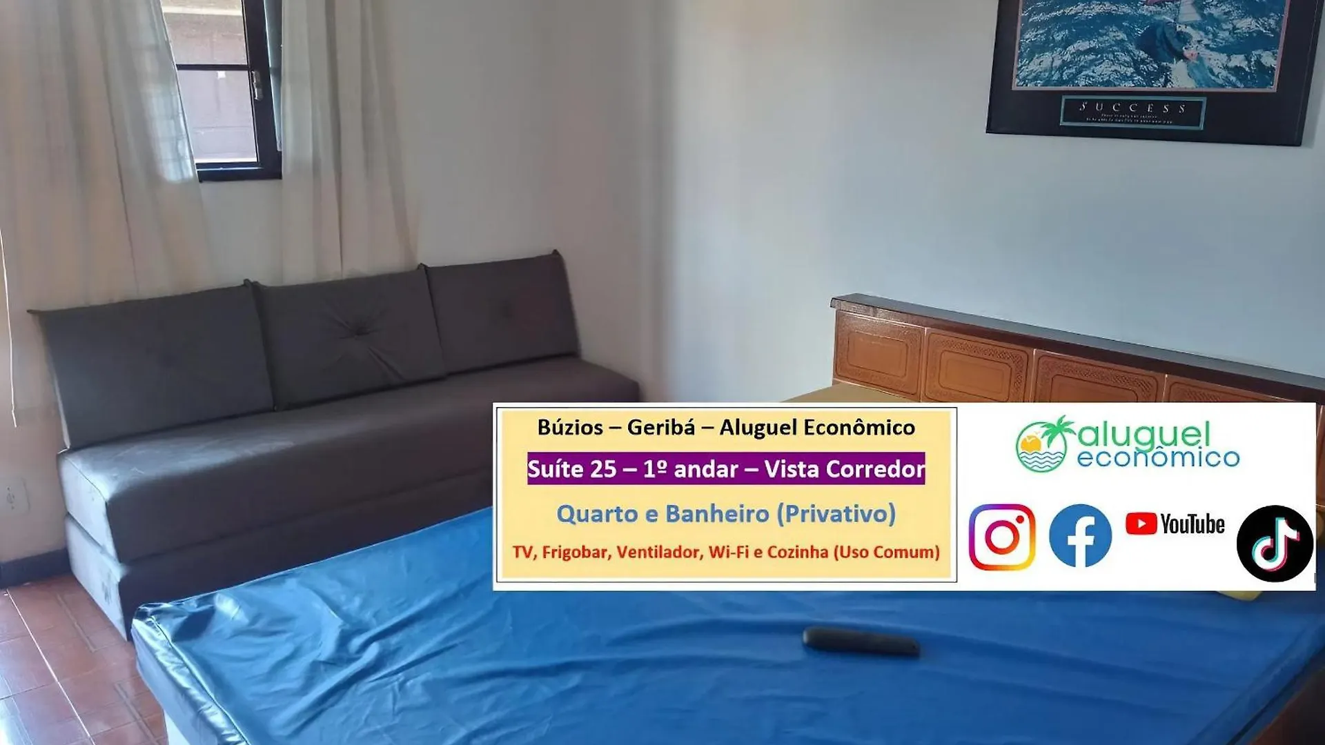 Búzios - Geribá - Aluguel Econômico Apartamento Brasil