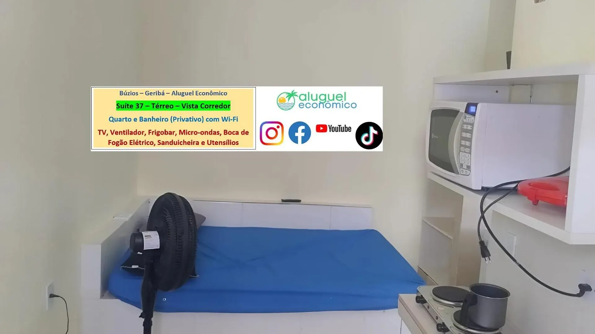 Búzios - Geribá - Aluguel Econômico Apartamento