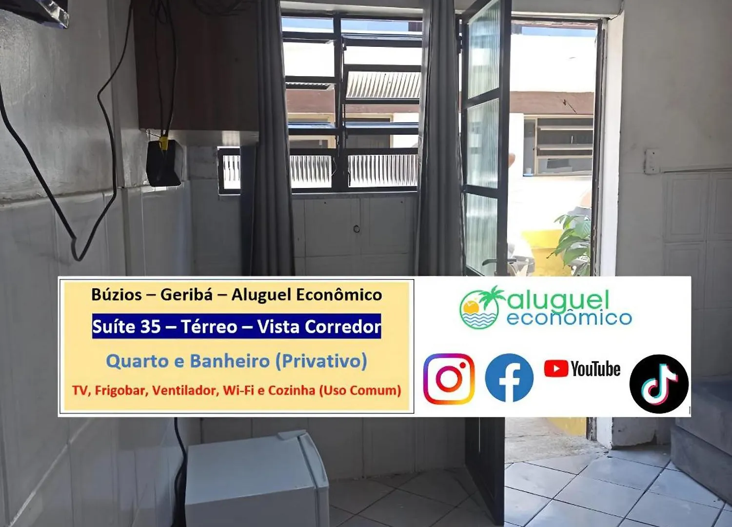 Búzios - Geribá - Aluguel Econômico Apartamento