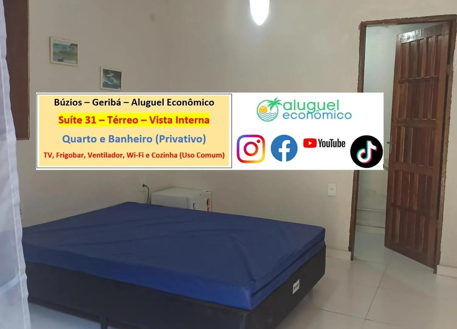 Búzios - Geribá - Aluguel Econômico Apartamento